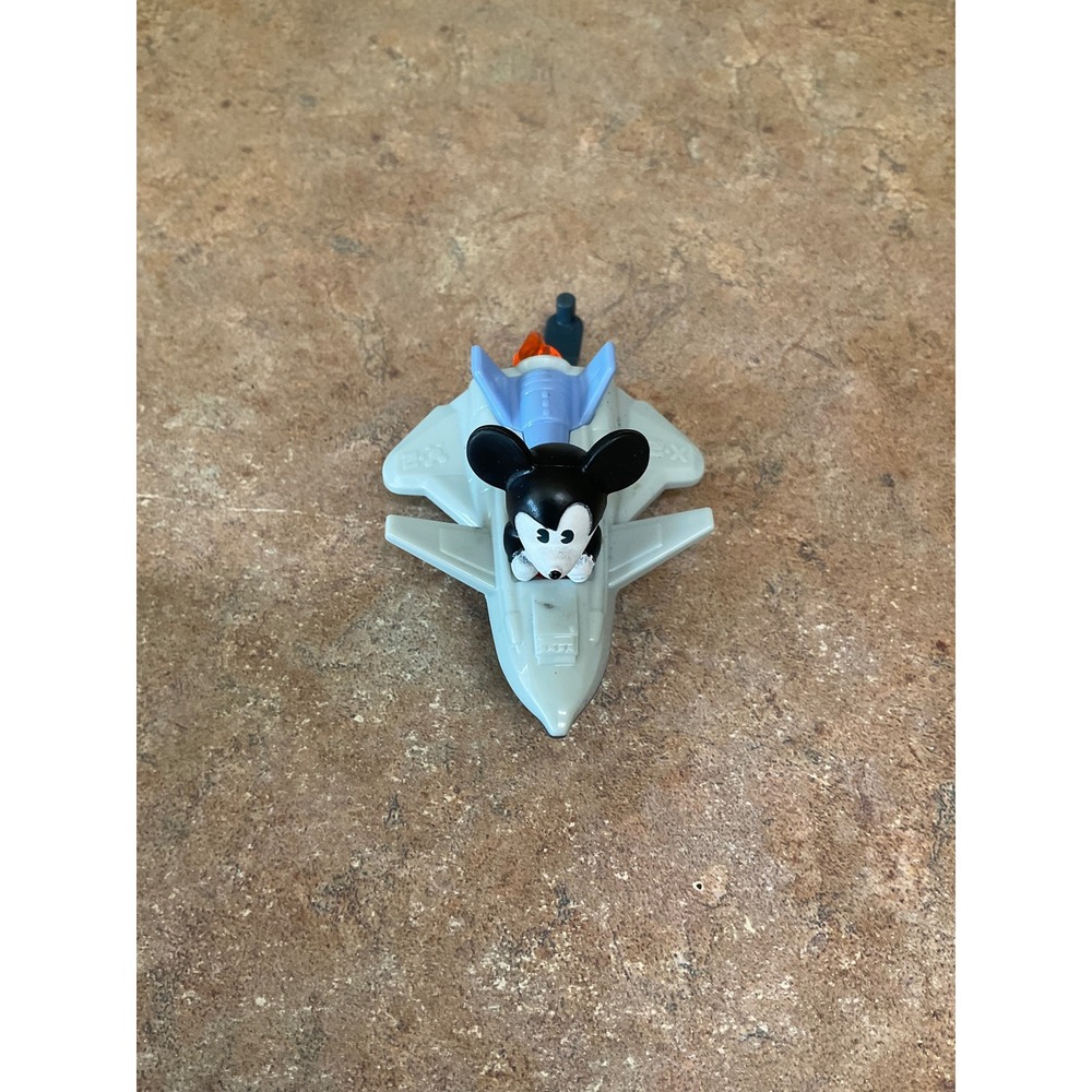 Disney Mickey Mouse Mission Space X-2 Jet Plane Pull Back Toy Walt Disney World